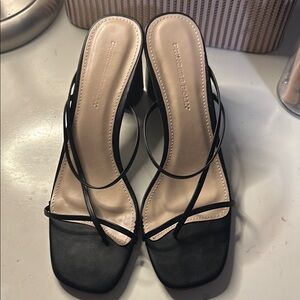 Princess Polly Black Strappy Heels